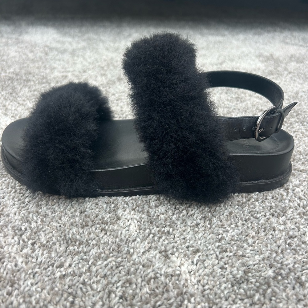 Alexandre Birman 41 Sport Fur Slingback Sandals - Picture 2 of 7